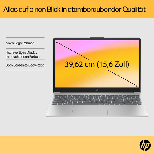 HP 15-fc0655ng 15,6 Zoll Full HD AMD Ryzen 5 7520U 16GB RAM 1 TB SSD Windows 11 silber HP 15-fc0655ng 15,6 Zoll Full HD AMD Ryzen 5 7520U 16GB RAM 1 TB SSD Windows 11 silber