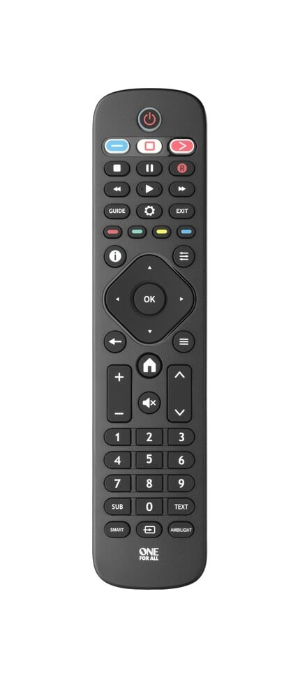  ONE FOR ALL URC4913 Philips 2.0 Fernbedienung (Streaming App Shortcut Key)