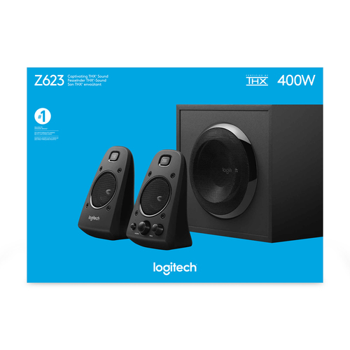 Logitech Z623 Lautsprecherset 200 W Universal Schwarz 2.1 Kanäle 35 W