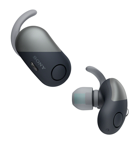 Sony WFSP700NB Kopfhörer & Headset True Wireless Stereo (TWS) Ohrbügel, im Ohr Anrufe/Musik Bluetooth Schwarz