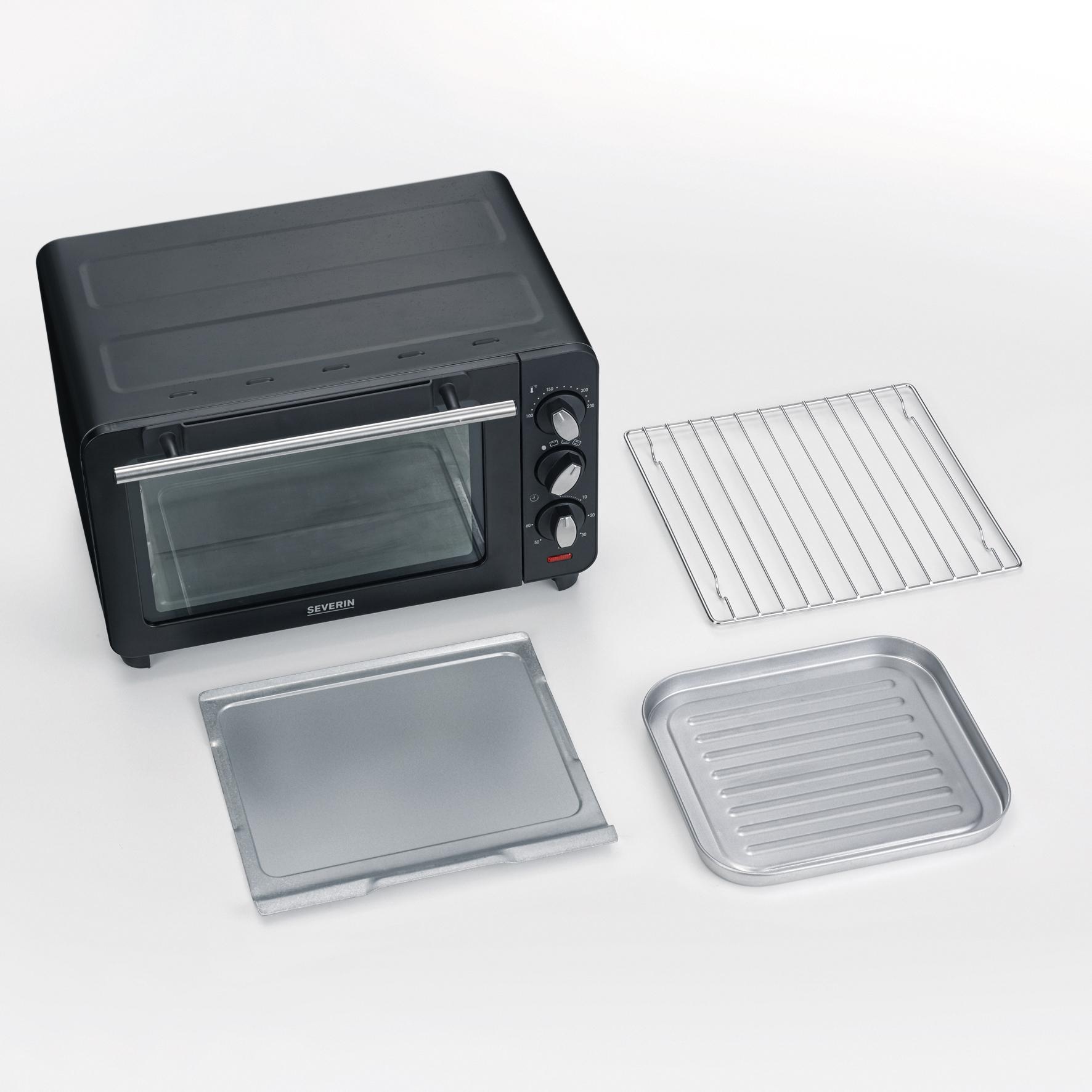SEVERIN TO 2042 Mini-Backofen (14 l, 230°C max., Ober- und Unterhitze)