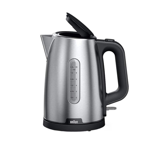 Braun PurShine WK102AI-WK1500BK Wasserkocher 1,7 l 2200 W Schwarz, Edelstahl