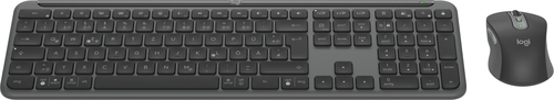 Logitech MK950 Signature Slim Tastatur Maus enthalten Büro RF Wireless + Bluetooth QWERTZ Deutsch Graphit