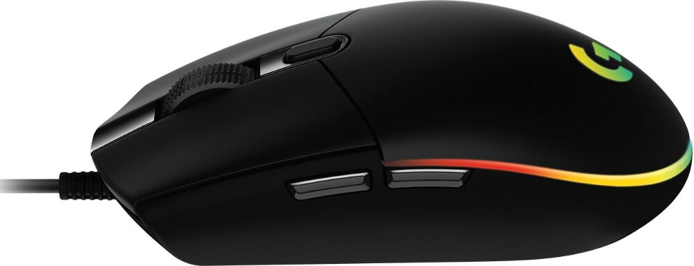 Logitech G102 Lightsync schwarz Gaming-Maus (USB, 8000 dpi, kabelgebunden, optisch, Rechtshänder, 910-005823)