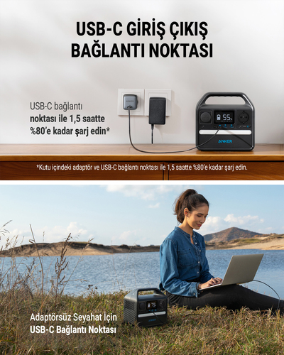 Anker 521 PowerHouse Tragbare Power Station 5 Lithium-Eisen-Phosphat (LiFePO4) 80000 mAh 398 W 4,34 kg Anker 521 PowerHouse Tragbare Power Station 5 Lithium-Eisen-Phosphat (LiFePO4) 80000 mAh 398 W 4,34 kg