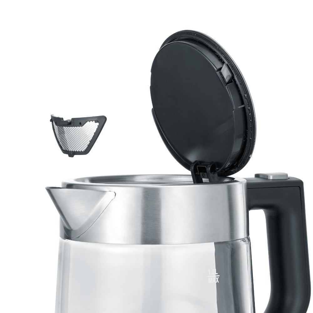  SEVERIN WK 3468 Wasserkocher (1 Liter, 2200 W, Edelstahl, transparent)