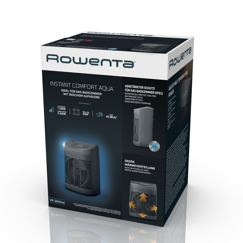 Rowenta Instant Comfort SO6511 Drinnen Grau 2200 W Elektrischer Raumheizlüfter Rowenta Instant Comfort SO6511 Drinnen Grau 2200 W Elektrischer Raumheizlüfter