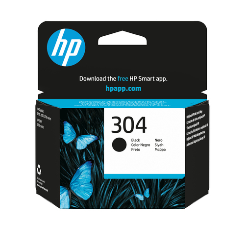 HP 304 Schwarz Original Tintenpatrone