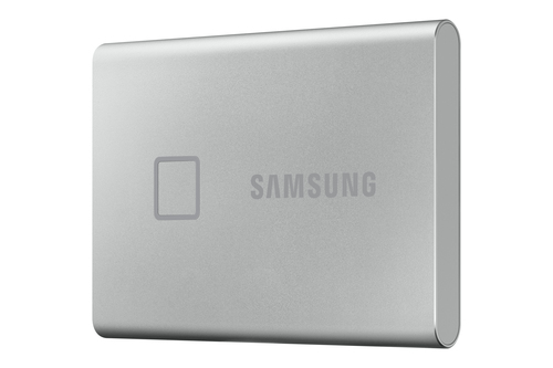 Samsung T7 Touch 500GB Portable SSD USB-C 3.1 silber UASP USBC SSD extern Samsung T7 Touch 500GB Portable SSD USB-C 3.1 silber UASP USBC SSD extern