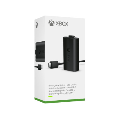 Microsoft Xbox Play & Charge Kit (Wiederaufladbarer Xbox-Akku und USB-C-Kabel)