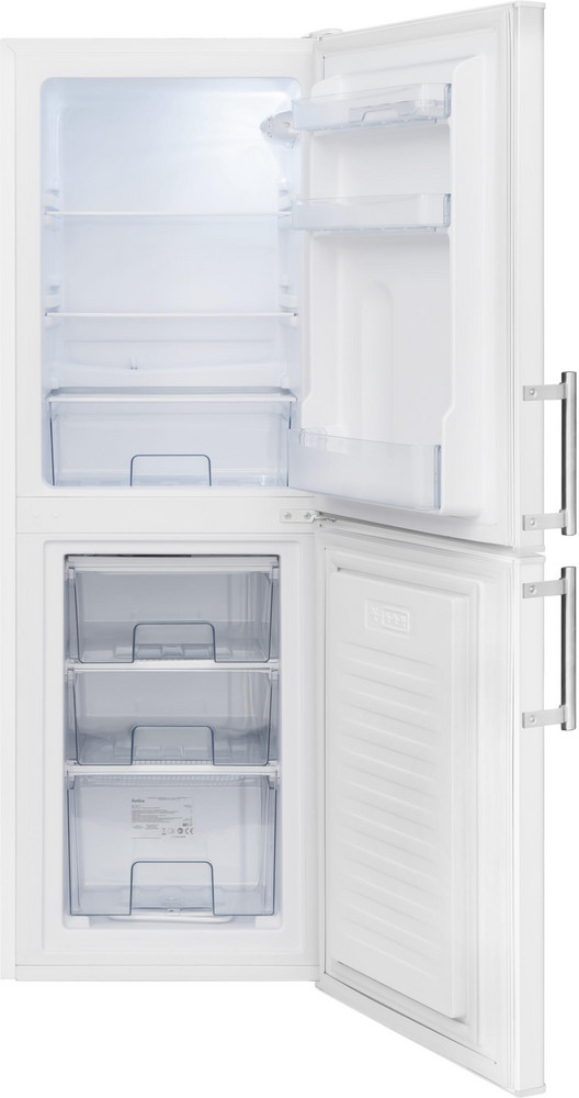  AMICA KGC 384 110 W Kühl-Gefrier-Kombination (freistehend, C, 138 Liter Nutzinhalt, 3 Schubladen, 52 cm Breite, 148 cm Höhe)