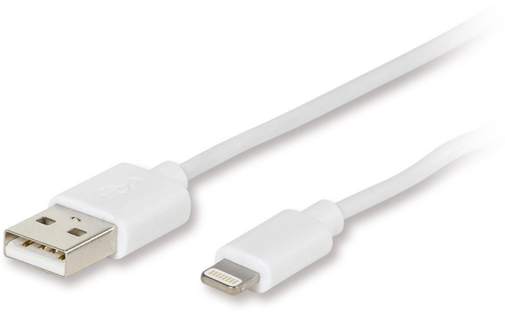  VIVANCO USB Ladeset zum Laden von Apple-Geräten mit Lightning Anschluss (1,2 m, weiß)