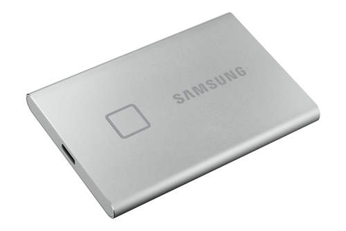 Samsung T7 Touch 500GB Portable SSD USB-C 3.1 silber UASP USBC SSD extern Samsung T7 Touch 500GB Portable SSD USB-C 3.1 silber UASP USBC SSD extern