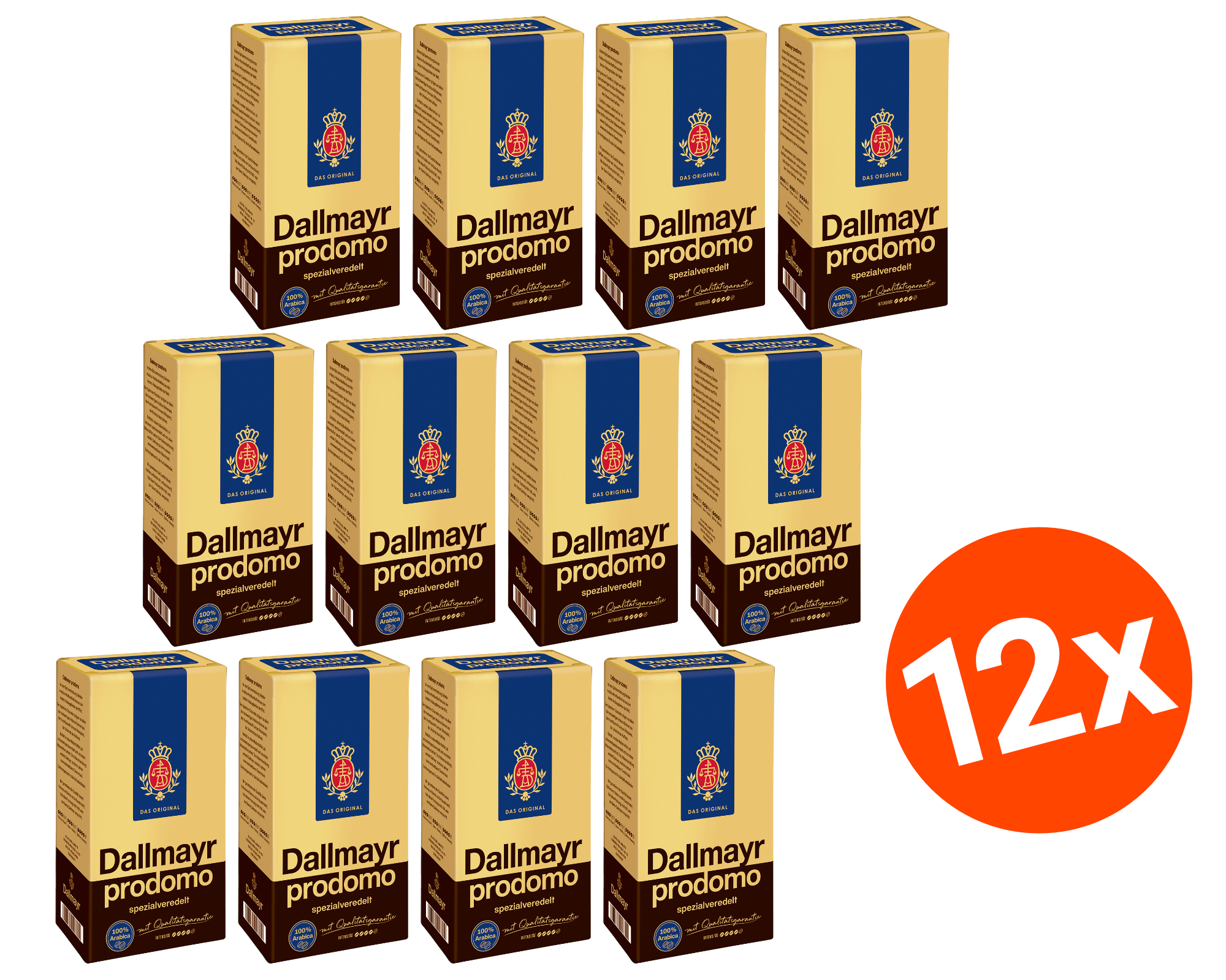 12x 500g Dallmayr Prodomo feinster Spitzenkaffee Filterkaffee spezialveredelt