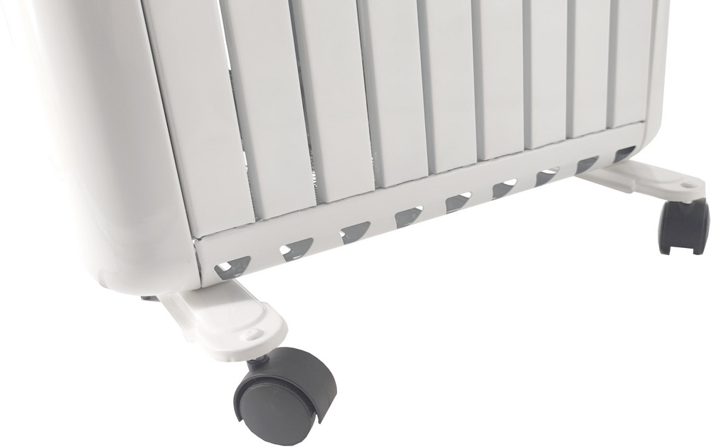  SHX Radiator SHX30ROF2000, bis 2.000 Watt, 2 Heizstufenstufen: 1.000W / 2.000 Watt, 9 Rippen, ölfrei, Raumthermostat, Überhitzungsschutz, Thermosicherung, Umkippschutz, glänzend-weiß