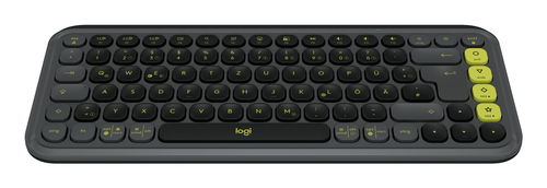 Logitech POP Icon Keys Tastatur Universal Bluetooth QWERTZ Deutsch Graphit, Grün