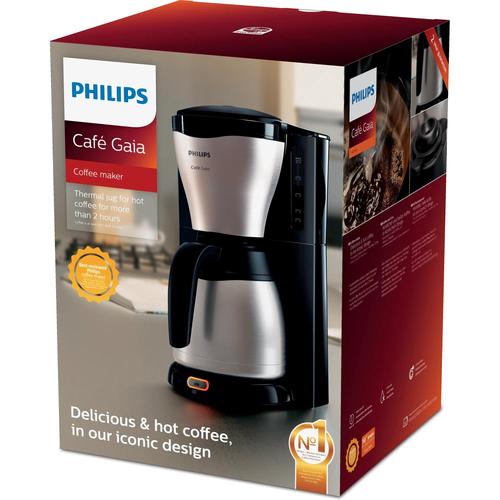 Philips Mit Thermo-Kanne, Metall, Kaffeemaschine