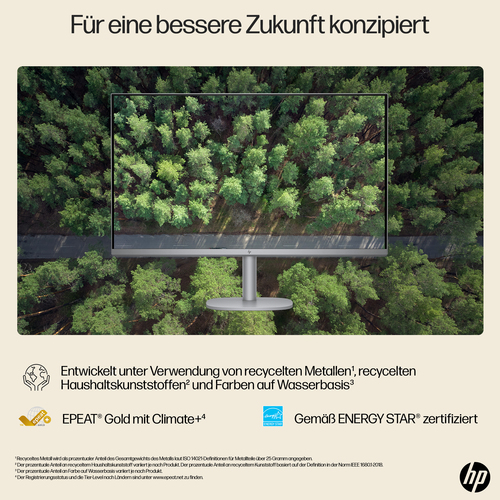 HP OmniStudio X 32-c0670ng Intel Core Ultra 7 155H 80 cm (31.5") 3840 x 2160 Pixel All-in-One-PC 32 GB DDR5-SDRAM 1 TB SSD Windows 11 Home Wi-Fi 7 (802.11be) AI PC Silber