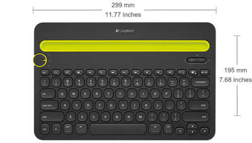 Logitech Bluetooth® Multi-Device Keyboard K480 Tastatur QWERTZ Deutsch Weiß Logitech Bluetooth® Multi-Device Keyboard K480 Tastatur QWERTZ Deutsch Weiß