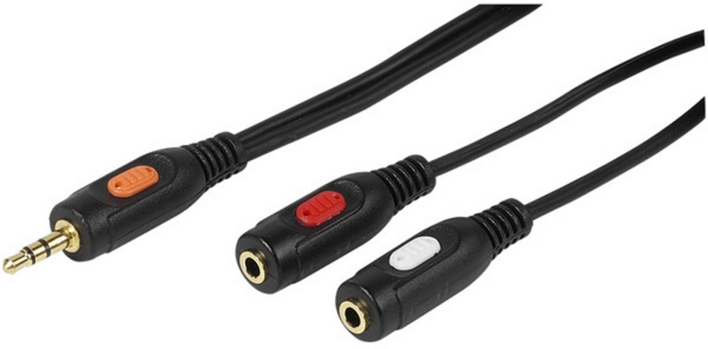  VIVANCO Y-Adapter Klinke, stereo, 0,2m 46/12 01