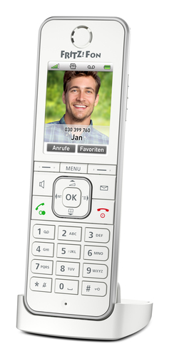Fon FRITZ! C6 DECT-Telefon Anrufer-Identifikation Weiß