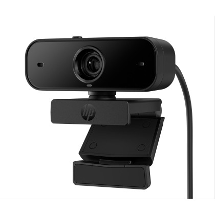 HP 430 FHD-Webcam, Schwarz (Weitwinkel, Works With Chromebook, Geräuschunterdrückung, Mikrofon, schwenkbar, neigbar, Autofokus)
