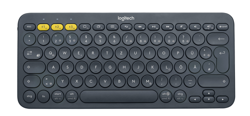 Logitech K380 Multi-Device Tastatur Universal Bluetooth QWERTZ Deutsch Grau