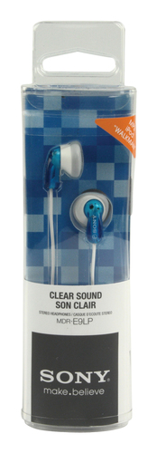Sony MDR-E9LP Kopfhörer Kabelgebunden im Ohr Musik Blau, Weiß