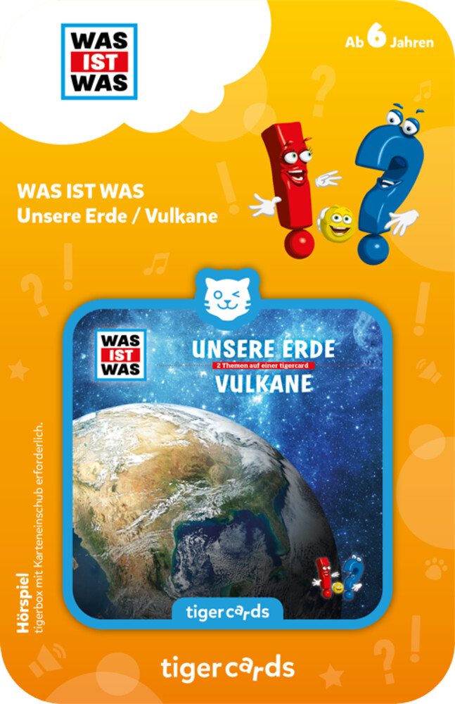  tigermedia tigercard WAS IST WAS: Unsere Erde / Vulkane (Hörspiel, 65 Minuten, ab 6 Jahren)