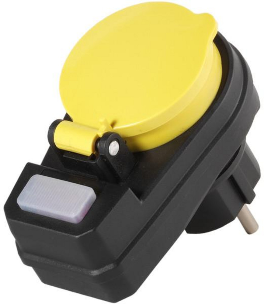  VIVANCO AS 1B IP44 mit Schalter Outdoor Schuko Adapter
