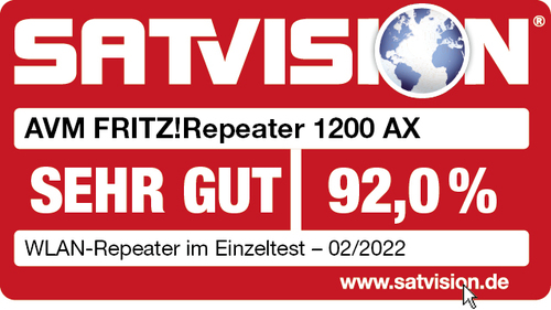 Repeater FRITZ! 1200 AX Netzwerk-Repeater 3000 Mbit/s Weiß