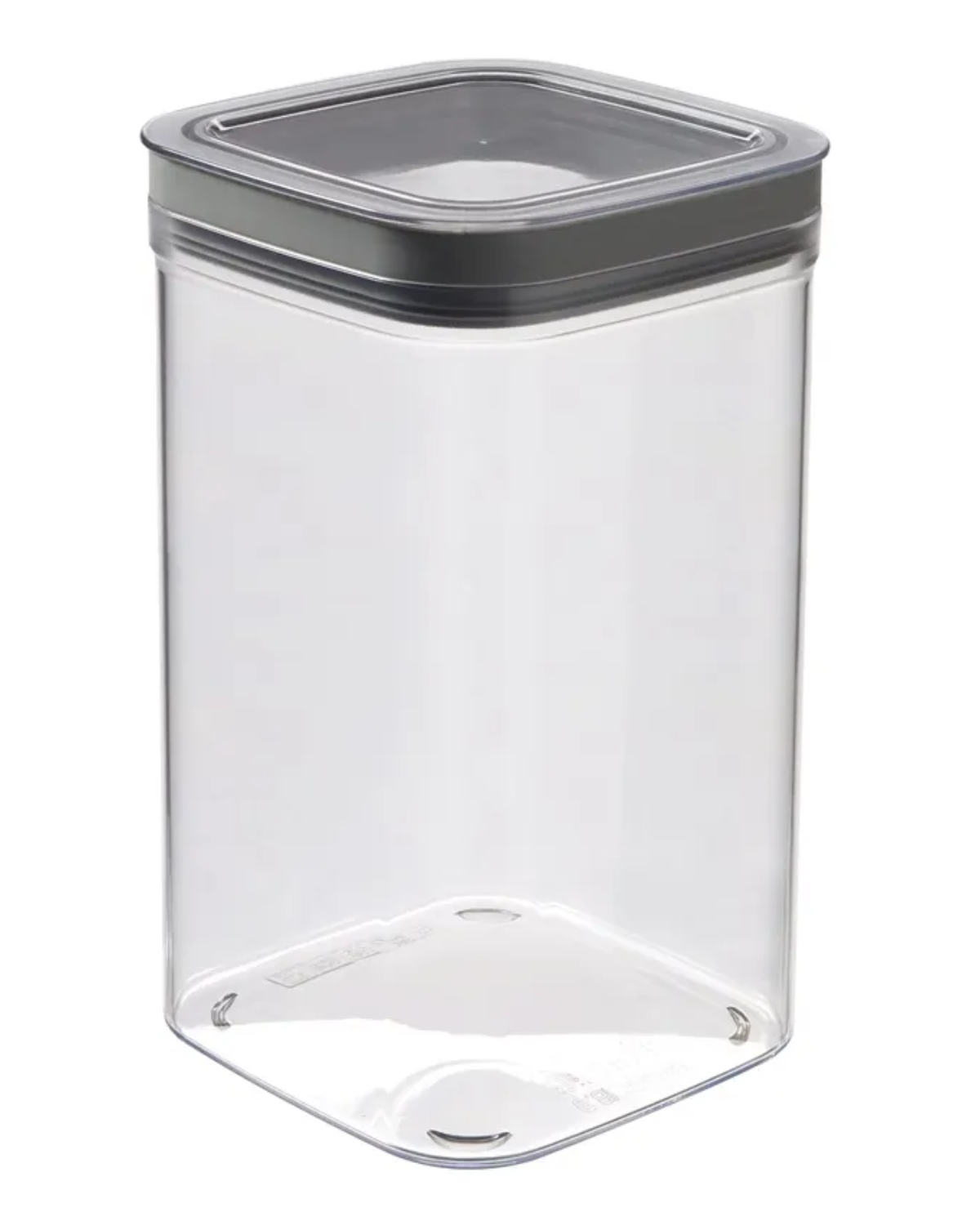 Curver DRY CUBE Vorratsdose Vorratsbehälter mit Deckel 1,8 L transparent grau