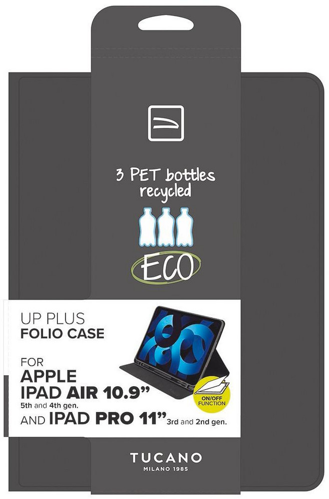  TUCANO UP PLUS Folio Case, Schutzhülle für Apple iPad Air 10.9 (2020/2021) Tablet-Hülle