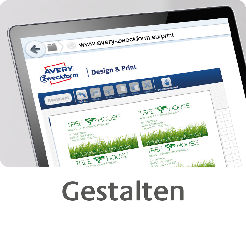  AVERY Zweckform C32011-10 Etiketten (Superior Visitenkarten, 85 x 54 mm, einseitig beschichtet, 100 Karten / 10 Bogen)