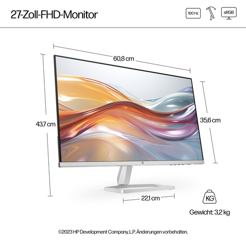 HP Series 5 27-Zoll-Monitor FHD -Serie 5 – 527sf