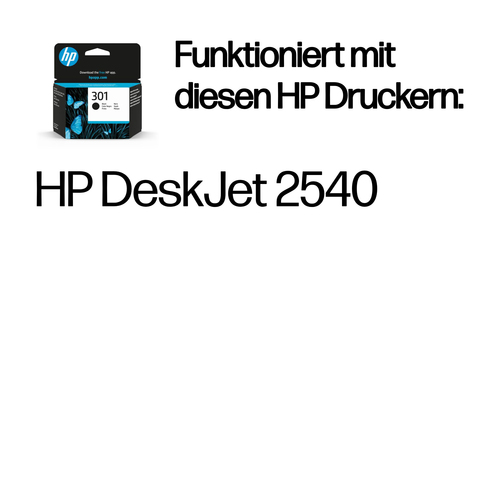 HP 301 Schwarz Original Druckerpatrone