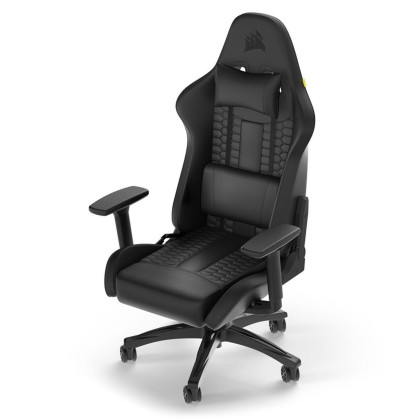Corsair TC100 Relaxed Gaming-Stuhl, Kunstleder, Schwarz