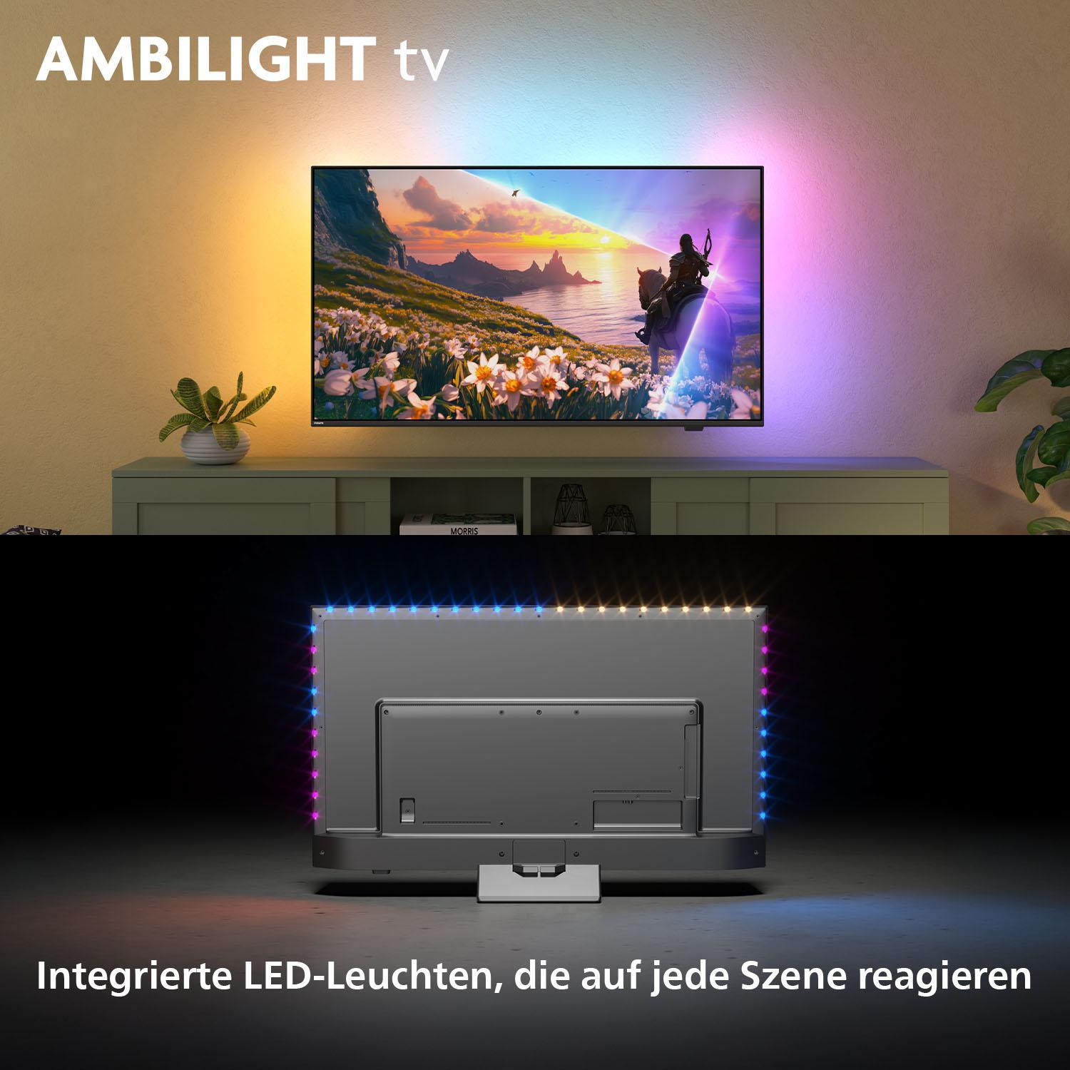 Philips 43PUS8600 QLED TV (43 Zoll (108 cm), 4K UHD, HDR, Smart TV, Sprachsteuerung (Alexa, Google Assistant), Ambilight, Dolby Atmos, Titan OS)