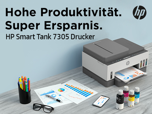HP Smart Tank 7305 Wireless All-in-One Farbe Drucker, Beidseitiger Druck; Kopierer, Scanner