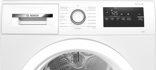Bosch Serie 4 WTH85V93 Wäschetrockner Freistehend Frontlader 8 kg A++ Weiß