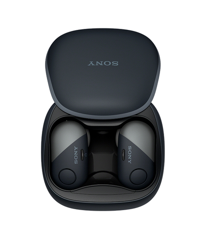 Sony WFSP700NB Kopfhörer & Headset True Wireless Stereo (TWS) Ohrbügel, im Ohr Anrufe/Musik Bluetooth Schwarz