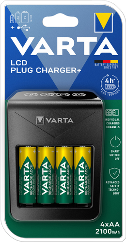 Varta 57687 Akkuladegerät Haushaltsbatterie AC