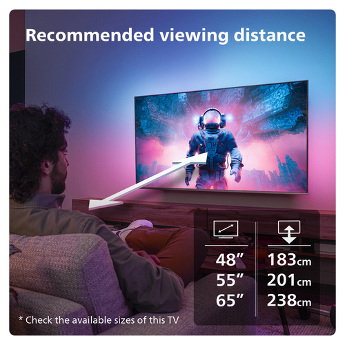 Philips 48OLED759 4K Ambilight OLED TV (48 Zoll (121 cm), 4K UHD, HDR, Smart TV, Sprachsteuerung (Alexa), Ambilight, Dolby Atmos, 120 Hz, TITAN OS)