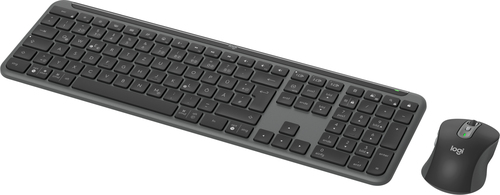Logitech MK950 Signature Slim Tastatur Maus enthalten Büro RF Wireless + Bluetooth QWERTZ Deutsch Graphit