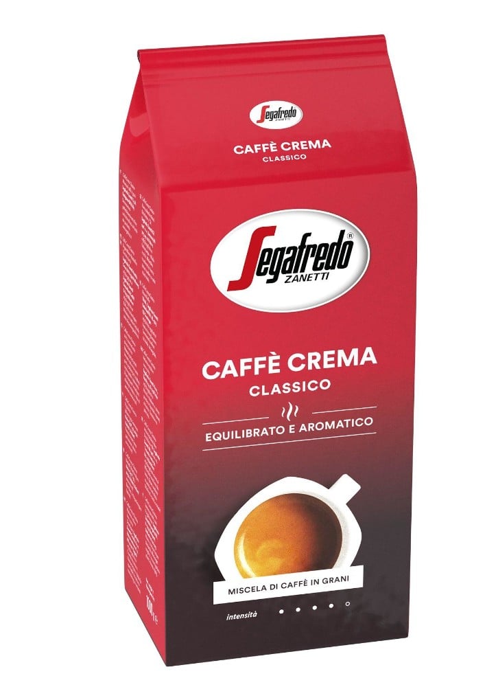  Segafredo Caffe Crema Classico 1000g Kaffee, italienisch, Robusta, Arabica, aromatisch, ganze Bohne