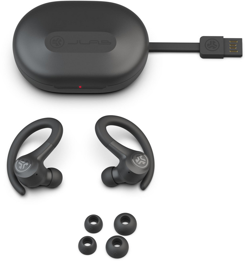  JLab GO Air Sport True Wireless graphite In-Ear Kopfhörer (Bluetooth, IP55, kabellos)