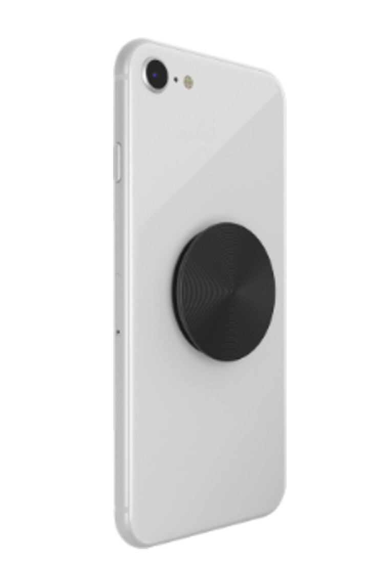 POPSOCKETS Pop Grip Twist Black Aluminium (Schwarzes gefrästes Aluminium (austauschbares Design))  POPSOCKETS Pop Grip Twist Black Aluminium (Schwarzes gefrästes Aluminium (austauschbares Design))