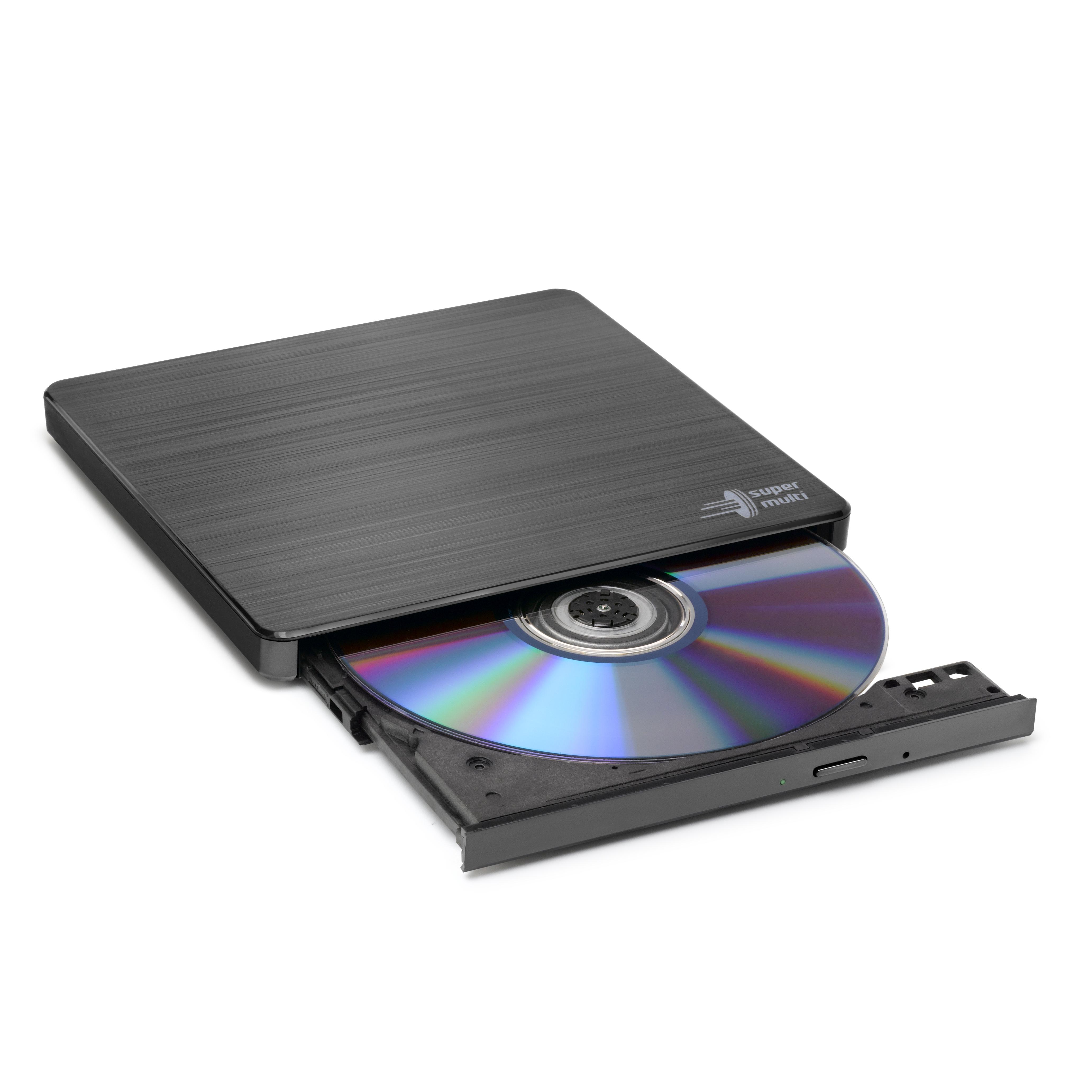 LG HLDS GP60NB60 DVD-RW-EX BK Externes DVD-Laufwerk (Extern, Silent Play, Jamless Play, M-Disc)