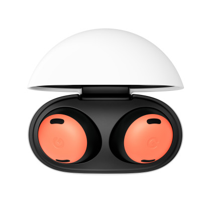 Google In-Ear Kopfhörer Pixel Buds Pro Coral (Bluetooth, Aktive Geräuschunterdrückung, IPX4, USB-C, orange)
