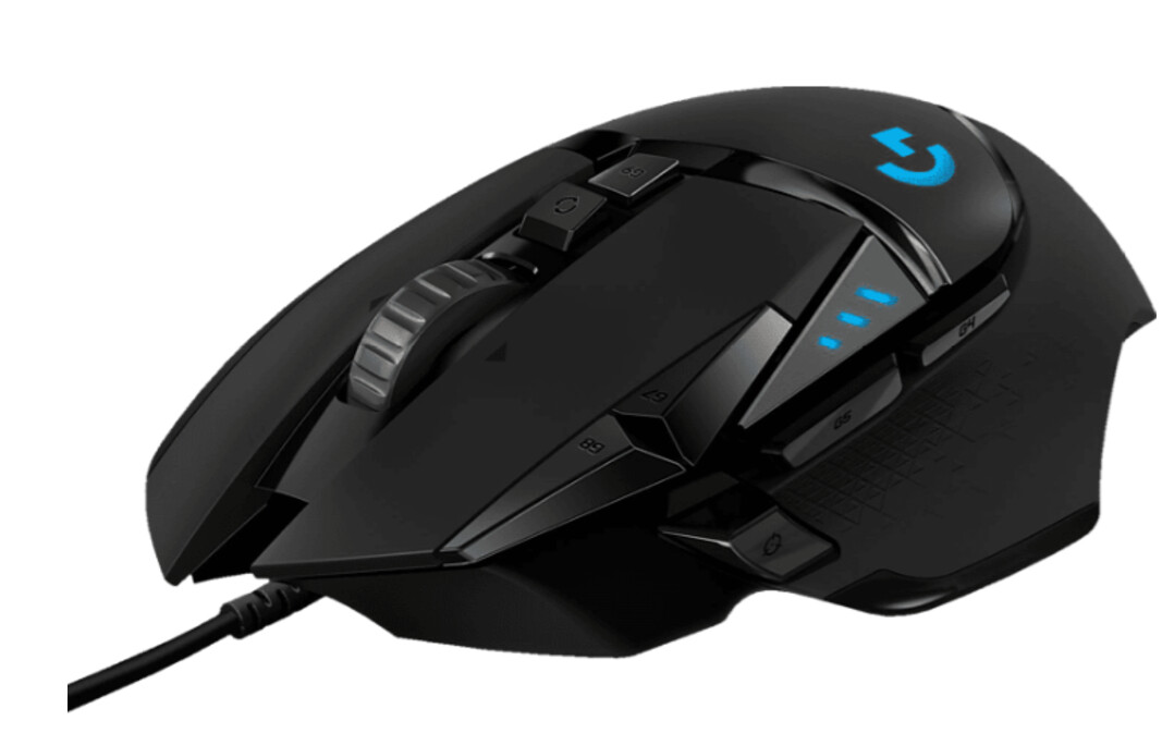  Logitech G502 High Performance Gaming-Maus (Kabel, USB, Optisch, 25000 dpi, rechtshändig, 910-005470)
